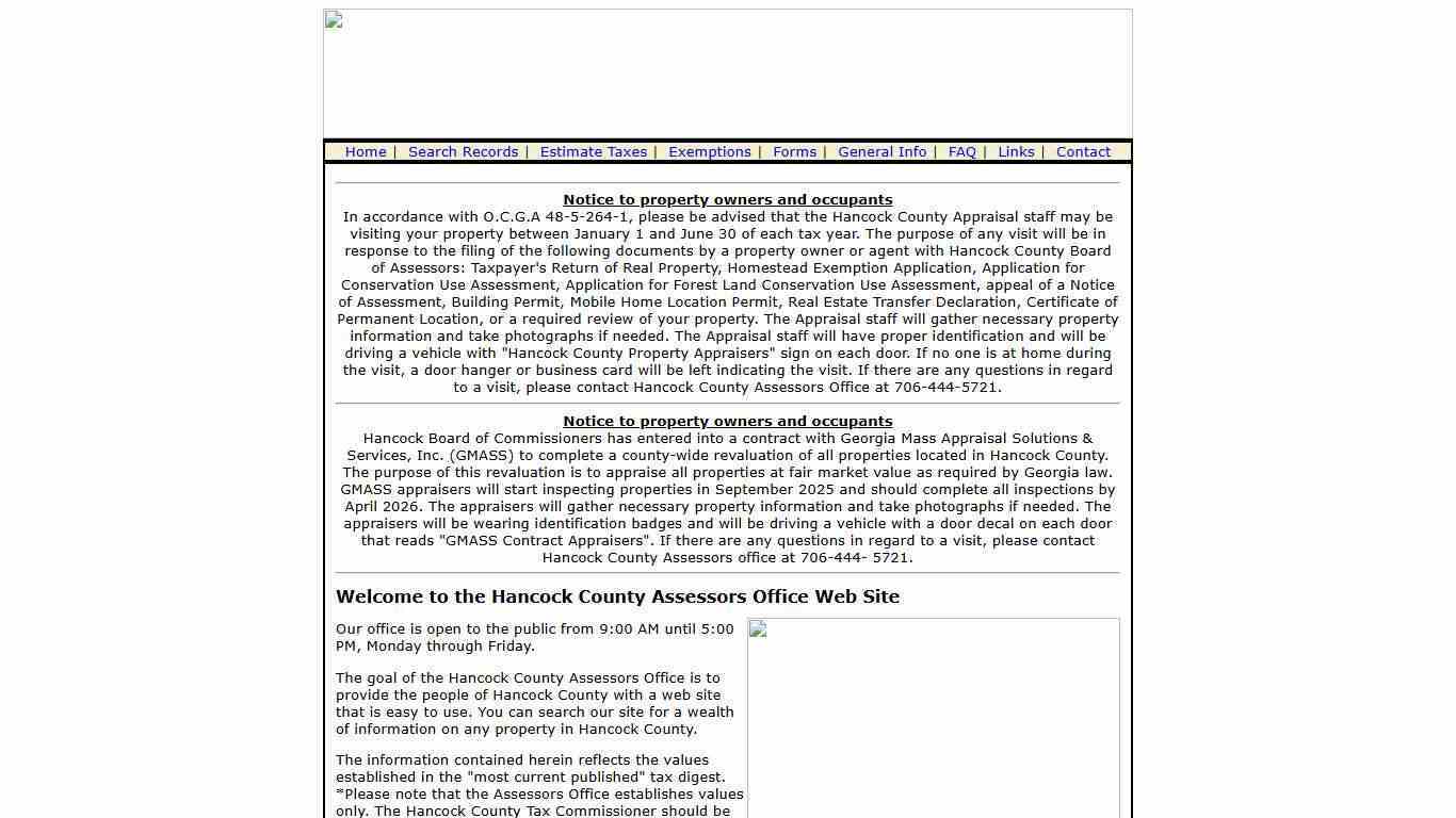 Hancock County Tax Assessor's Office